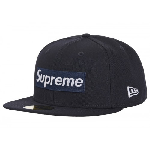 Supreme MLB Teams Box Logo New Era 59Fifty Cap Navy