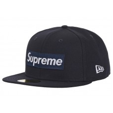 Supreme MLB Teams Box Logo New Era 59Fifty Cap Navy