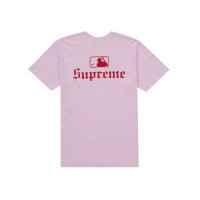 Supreme MLB Teams Sox Tee Light Pink