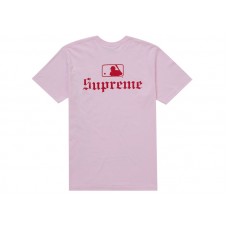 Supreme MLB Teams Sox Tee Light Pink