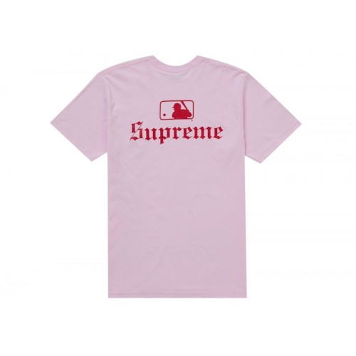 Supreme MLB Teams Sox Tee Light Pink