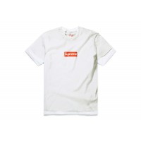 Supreme MM6 Maison Margiela Box Logo Tee White