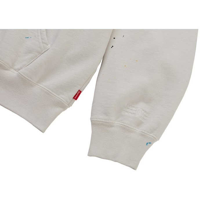Худи Supreme MM6 Maison Margiela Box Logo Zip Up Hooded Sweatshirt White Худи Supreme MM6 Maison Margiela Box Logo Zip Up Hooded Sweatshirt White