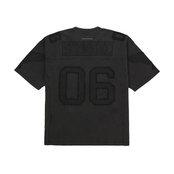 Джерси Supreme MM6 Maison Margiela Cotton Football Jersey Black Джерси Supreme MM6 Maison Margiela Cotton Football Jersey Black