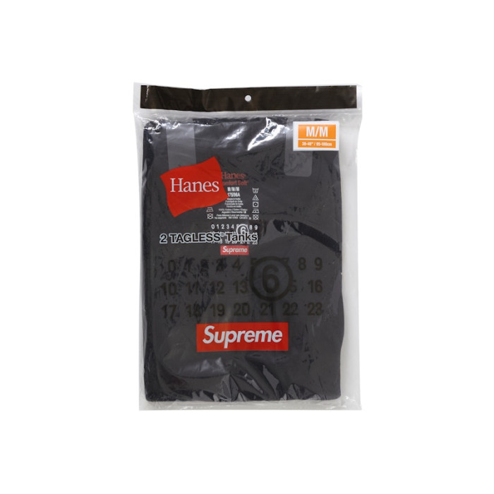 Supreme x MM6 Maison Margiela x Hanes Crew Socks (1 Pack) Black