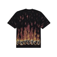 Supreme MM6 Maison Margiela Liquid Blue Oversized Tee Black