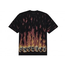 Supreme MM6 Maison Margiela Liquid Blue Oversized Tee Black