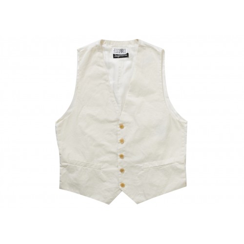Оригинальный шмот Supreme MM6 Maison Margiela Washed Cotton Suit Vest Cream