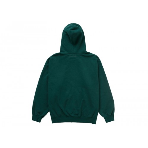 Оригинальный шмот Supreme MM6 Maison Margiela Zip Up Hooded Sweatshirt Dark Green