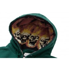 Supreme MM6 Maison Margiela Zip Up Hooded Sweatshirt Dark Green