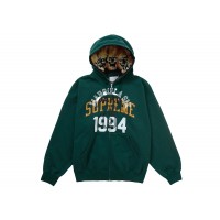 Supreme MM6 Maison Margiela Zip Up Hooded Sweatshirt Dark Green