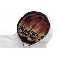 Supreme MM6 Maison Margiela Zip Up Hooded Sweatshirt Ash Grey