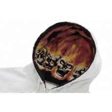 Supreme MM6 Maison Margiela Zip Up Hooded Sweatshirt Ash Grey