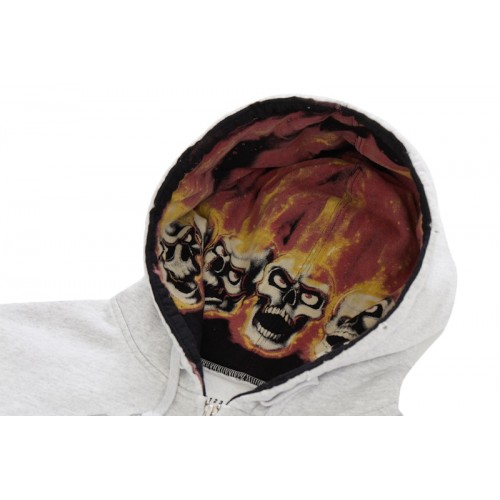 Оригинальный шмот Supreme MM6 Maison Margiela Zip Up Hooded Sweatshirt Ash Grey