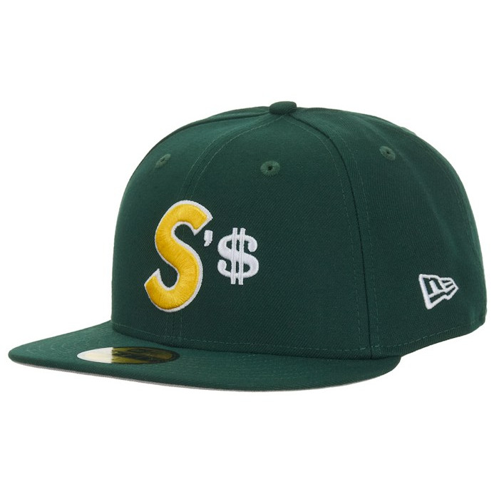 Кепка Supreme Money S Logo New Era 59Fifty Fitted Cap Green Кепка Supreme Money S Logo New Era 59Fifty Fitted Cap Green