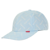 Supreme Monogram Jacquard 6-Panel Light Blue