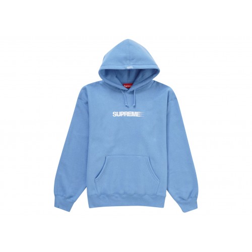Оригинальный шмот Supreme Motion Logo Hooded Sweatshirt (SS23) Light Blue