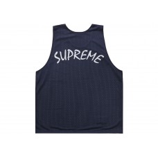 Supreme Mustang Reversible Basketball Jersey Navy