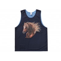 Supreme Mustang Reversible Basketball Jersey Navy