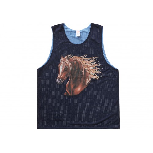 Оригинальный шмот Supreme Mustang Reversible Basketball Jersey Navy - 70см