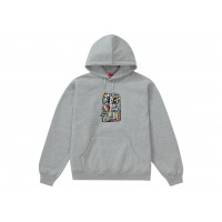 Supreme Neil Blender Mosaic Hooded Sweatshirt Heather Grey