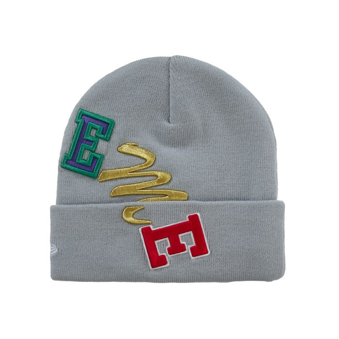 Шапка Supreme New Era Arc Beanie Grey Шапка Supreme New Era Arc Beanie Grey