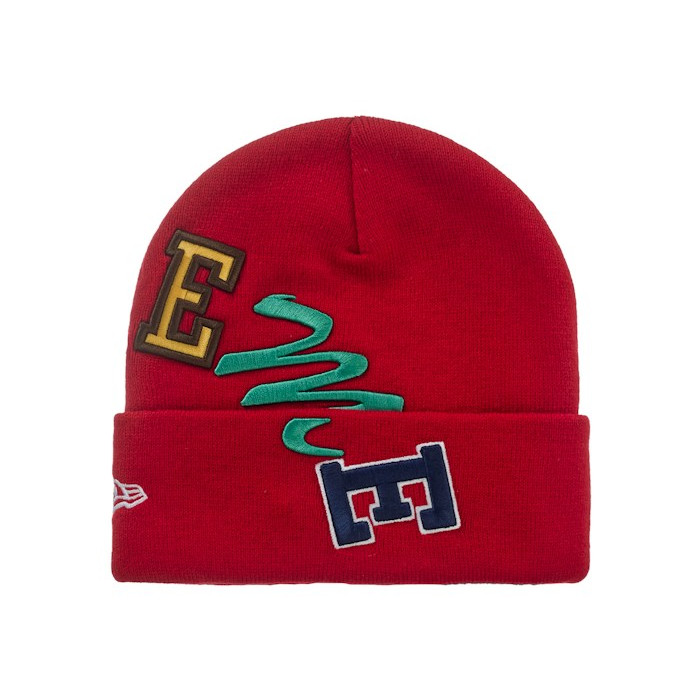 Шапка Supreme New Era Arc Beanie Red Шапка Supreme New Era Arc Beanie Red
