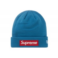 Supreme New Era Box Logo Beanie (FW22) Blue