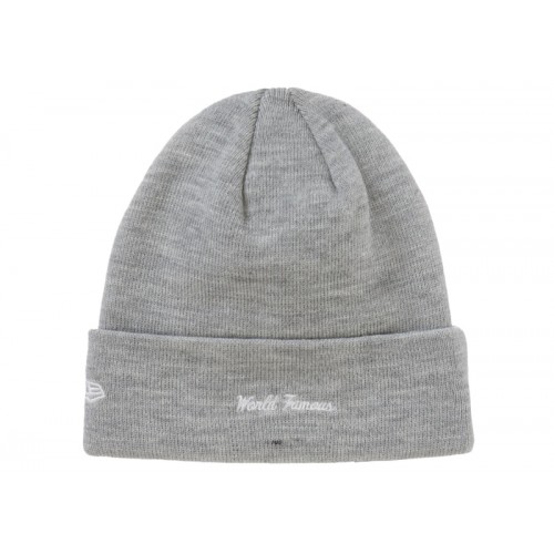 Supreme New Era Box Logo Beanie (FW22) Heather Grey