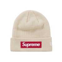 Supreme New Era Box Logo Beanie (FW24) Stone