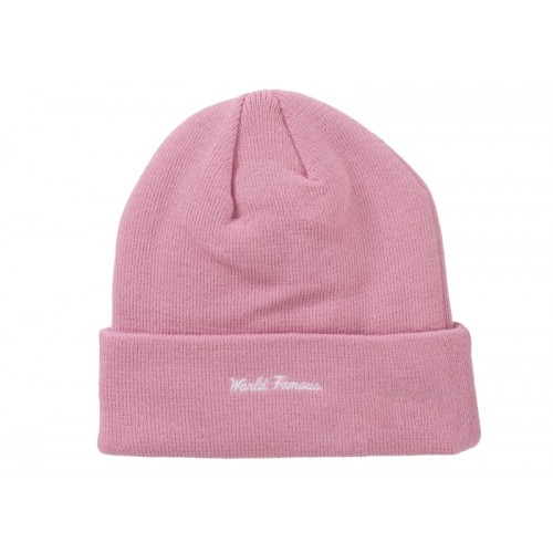 Supreme New Era Box Logo Beanie (FW24) Dusty Pink