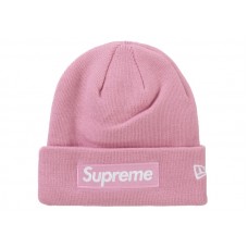 Supreme New Era Box Logo Beanie (FW24) Dusty Pink
