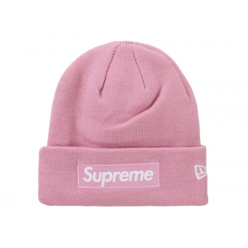 Supreme New Era Box Logo Beanie (FW24) Dusty Pink