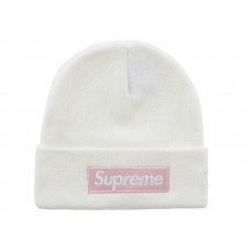 Supreme New Era Box Logo Beanie (FW25) White