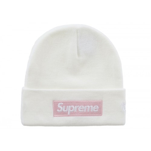 Supreme New Era Box Logo Beanie (FW25) White