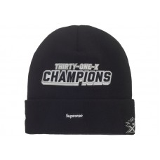 Supreme New Era Football Beanie Black