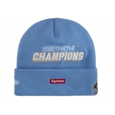 Supreme New Era Football Beanie Light Blue