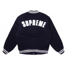 Supreme New Era MLB Varsity Jacket Navy