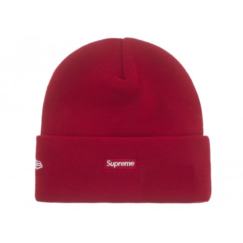 Supreme New Era Old English Beanie Red