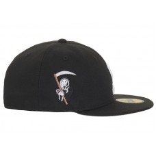 Supreme New Era Reaper S Logo 59Fifty Fitted Hat Black