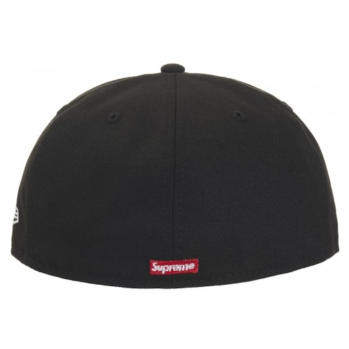 Supreme New Era Reaper S Logo 59Fifty Fitted Hat Black