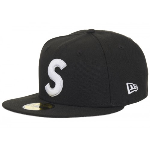 Supreme New Era Reaper S Logo 59Fifty Fitted Hat Black