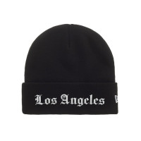 Supreme New Era Shop Los Angeles Beanie Black