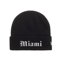 Supreme New Era Shop Miami Beanie Black