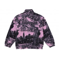 Supreme New York Fleece Jacket Pink