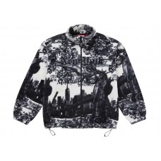 Supreme New York Fleece Jacket White