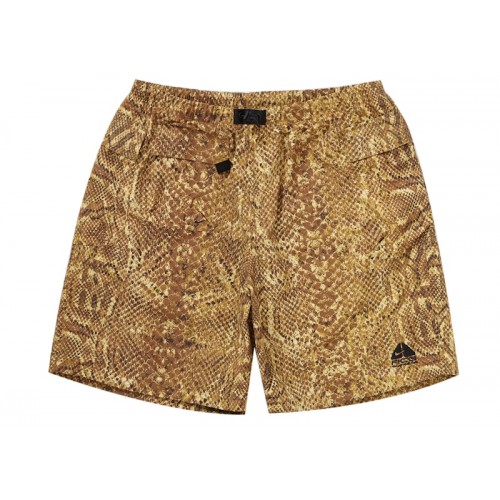 Supreme Nike ACG Nylon Trail Short Gold Snakeskin