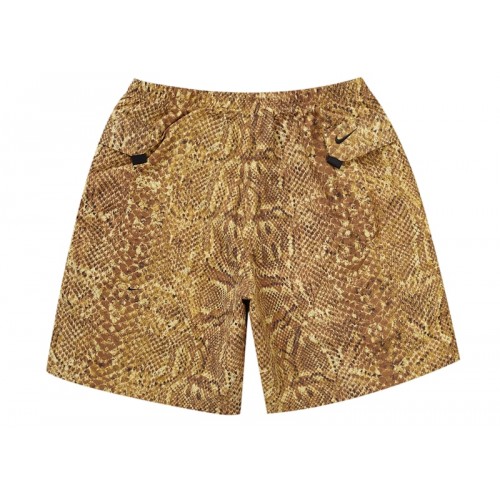 Supreme Nike ACG Nylon Trail Short Gold Snakeskin
