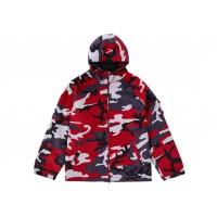 Supreme Nike Arc Corduroy Hooded Jacket Red Camo