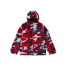 Supreme Nike Arc Corduroy Hooded Jacket Red Camo